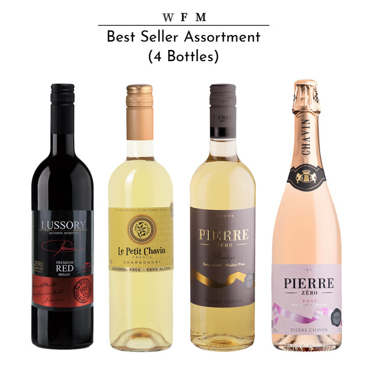 Best Seller Non Alcoholic Wine Assortment 4 Bottles