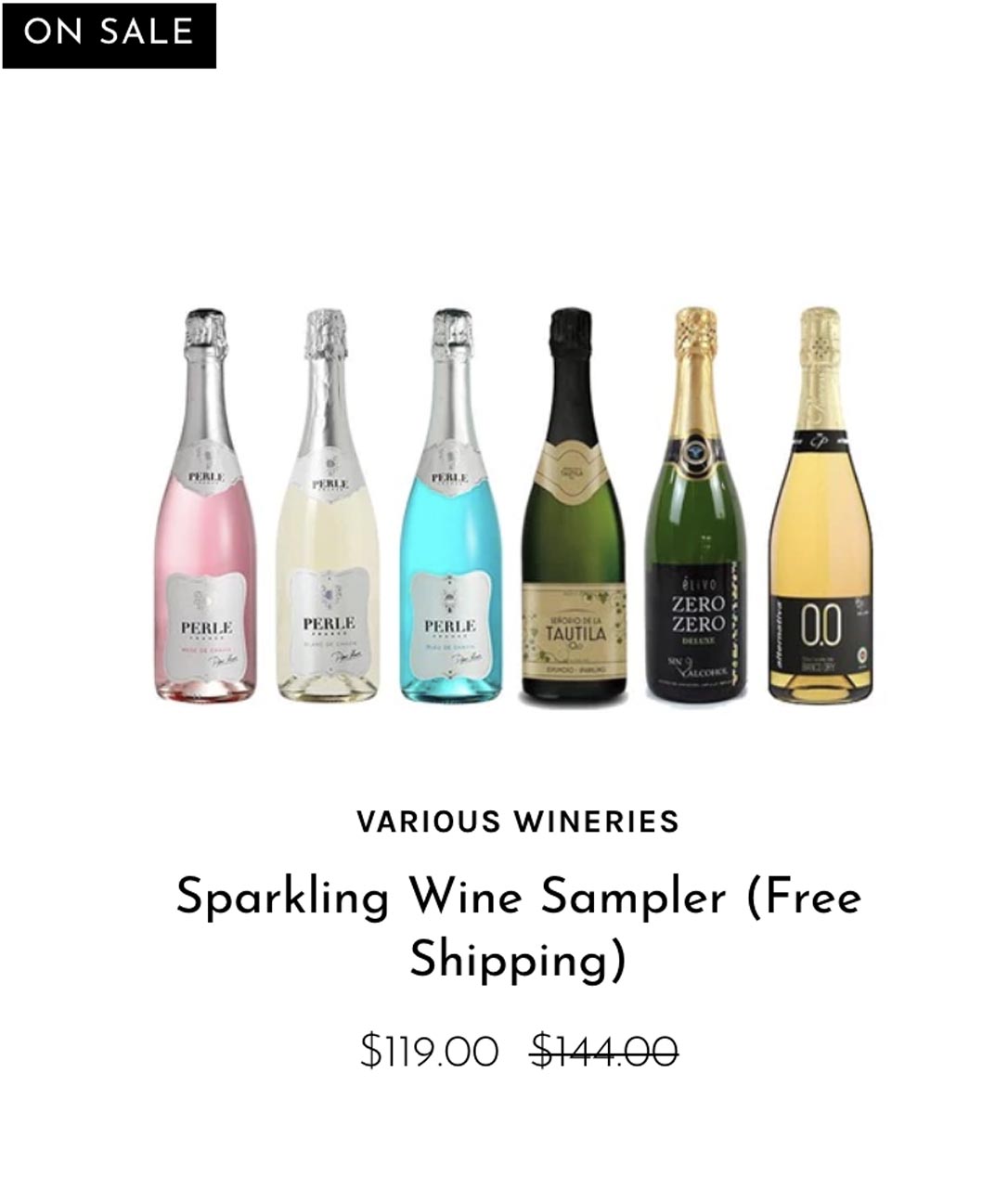 Sparkling Non-Alcoholic Wine Sampler